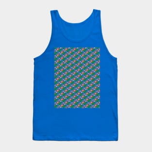 Flamingo Leaves Pattern Tank Top